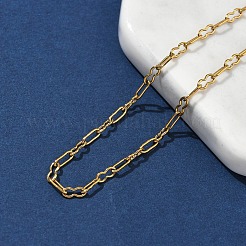 304 Stainless Steel Paperpclip Chains Bracelets for Women&nbsp;BJEW-U043-01G