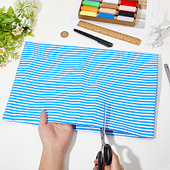 Stripe Cotton Fabric&nbsp;DIY-WH0671-390E