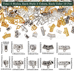 150Pcs 15 Styles Tibetan Style Alloy Charms&nbsp;PALLOY-SC0019-86