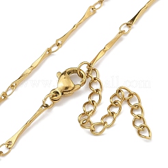 304 Stainless Steel Bar Link Chain Necklaces&nbsp;NJEW-H043-04P