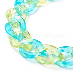 Wristlet Keychain Acrylic Curb Chain Keychain Bracelet&nbsp;KEYC-JKC00396