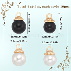 40Pcs 4 Styles Alloy Pendants&nbsp;FIND-SC0009-67