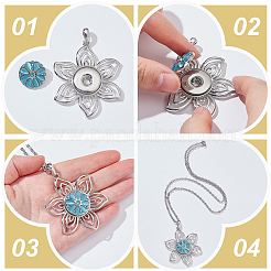 DIY 304 Stainless Steel Cable Chain Necklaces Making Kits&nbsp;DIY-NB0013-87