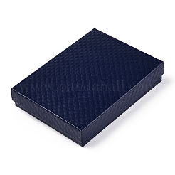 Rhombus Textured Cardboard Jewelry Boxes&nbsp;CBOX-T006-01B