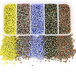 12/0 Opaque Colours Seep Glass Beads&nbsp;SEED-YW0001-09C