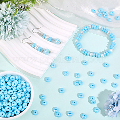 500Pcs UV Plating Opaque Acrylic Beads&nbsp;MACR-PA0001-47C