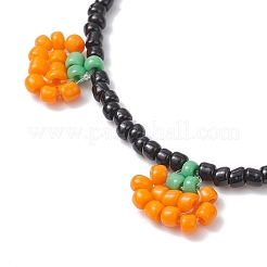 Glass Seed Beaded Charm Bracelets&nbsp;BJEW-TA00686