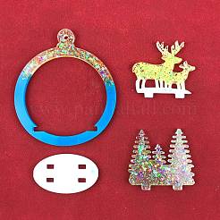 DIY Christmas Deer Pendant Food Grade Silicone Molds&nbsp;XMAS-PW0001-010E