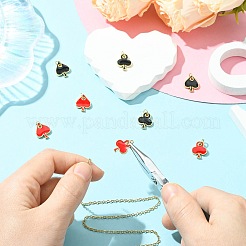 8Pcs 4 Styles Brass Enamel Charms&nbsp;KK-CJ0003-72