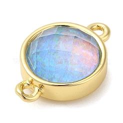Synthetic Opal Connector Charms&nbsp;KK-S370-05G-02