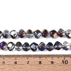 Electroplate Transparent Glass Beads Strands&nbsp;EGLA-N017-05A-A08