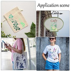 10Pcs 10 Styles PP Plastic Hollow Out Drawing Painting Stencils Templates&nbsp;DIY-GF0007-35