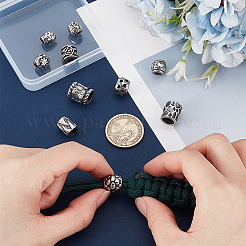10Pcs 10 Styles 304 Stainless Steel European Beads&nbsp;STAS-PH0006-73