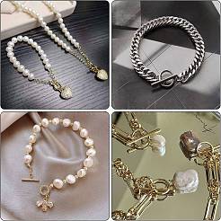 5Pcs 925 Sterling Silver Toggle Clasps&nbsp;STER-CA0001-09
