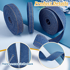 3 Rolls 3 Styles Nylon Denim Ribbons&nbsp;OCOR-PH0004-14A