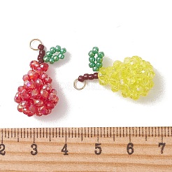 AB Color Plated Glass Pendants&nbsp;PALLOY-MZ01328