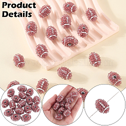 20Pcs Handmade Polymer Clay Rhinestone Beads&nbsp;FIND-SC0023-12