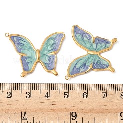 304 Stainless Steel Enamel Pendants&nbsp;STAS-V015-61C-G