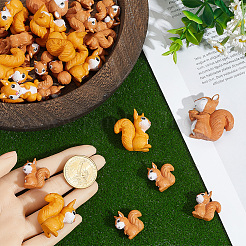 30Pcs 3 Styles PVC Plastic Squirrel Miniature Ornaments&nbsp;DJEW-SP0001-26
