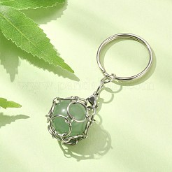 Non-Tarnish 304 Stainless Steel Pouch Empty Stone Holder for Pendant Keychain Making&nbsp;KEYC-TA00018-01