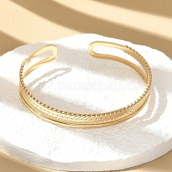 304 Stainless Steel Cuff Bangles for Women&nbsp;BJEW-B120-03G-03