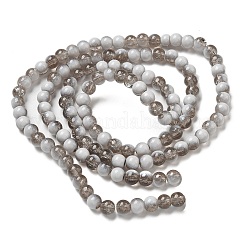 Crackle Glass Beads Strands&nbsp;GLAA-U001-6mm-06