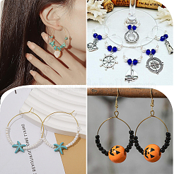 120Pcs 4 Styles 316 Surgical Stainless Steel Wine Glass Charms Rings&nbsp;STAS-BBC0009-37S