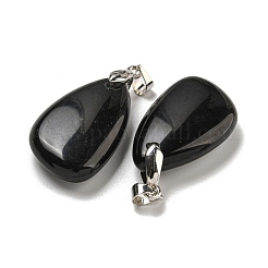 Natural Obsidian Pendants&nbsp;G-G147-02P-04