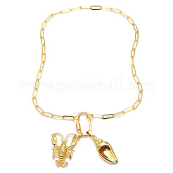 Summer Beach Brass Pendant Necklaces&nbsp;WGEACD0-02