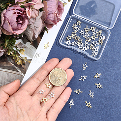 40Pcs 2 Colors Brass Connector Charms&nbsp;KK-HY0004-42