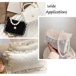 2-Layer Pleated Satin Organza Ribbons&nbsp;PJ-TAC0004-02F