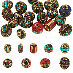 Handmade Tibetan Style Beads&nbsp;TIBEB-TAC0003-01