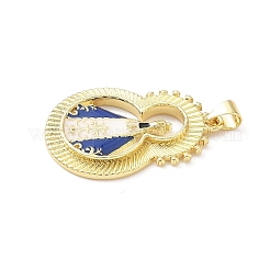 Brass Enamel Pendants&nbsp;KK-B141-49G-01