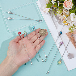 8Pcs Brass Brooch&nbsp;JEWB-DR00015