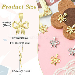 8Pcs 2 Colors Brass Pendants&nbsp;KK-CJ0003-23