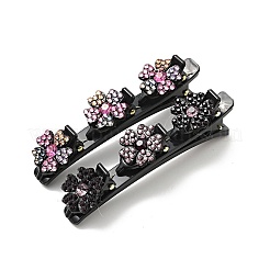 Fashion Double Layer Resin Rhinestone Alligator Hair Clips Sets&nbsp;PHAR-P005-25