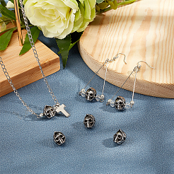 10Pcs Halloween 304 Stainless Steel Beads&nbsp;STAS-DC0008-83