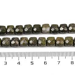 Natural Epidote with Pyrite Beads Strands&nbsp;G-H078-C41-6mm