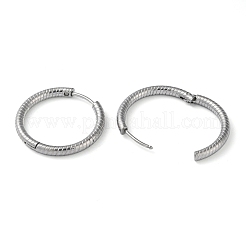 Non-Tarnish 304 Stainless Steel Huggie Hoop Earrings&nbsp;EJEW-H111-01F-P