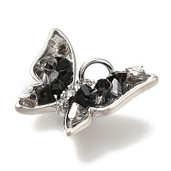 Brass Micro Pave Cubic Zirconia Pendants&nbsp;KK-K388-54P