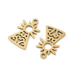201 Stainless Steel Laser Cut Pendants&nbsp;STAS-P428-10G-02