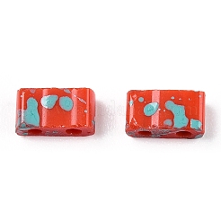 2-Hole Opaque Glass Seed Beads&nbsp;SEED-N004-002-A07