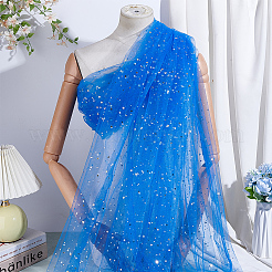 6 Yards Star Pattern Polyester Mesh Fabrics&nbsp;DIY-WH0060-94C