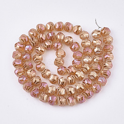 Electroplate Glass Beads Strands&nbsp;EGLA-T018-01-C03
