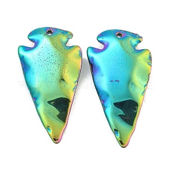 Electroplated Synthetic Non-Magnetic Hematite Pendants&nbsp;G-C136-03