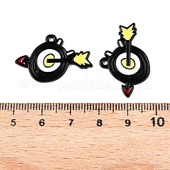Spray Painted Alloy Enamel Pendants&nbsp;ENAM-T020-24-RS