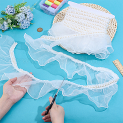 5M Organza Flower Lace Trims&nbsp;OCOR-PH0006-91