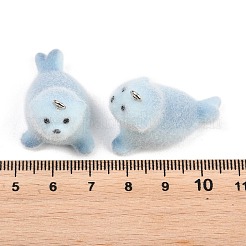 Flocking Opaque Resin Pendants&nbsp;RESI-P053-03B-P