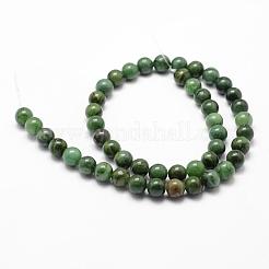 Natural African Jade Beads Strands&nbsp;G-D840-53-6mm-A