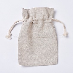 Burlap Drawable Pouches&nbsp;ABAG-E001-02